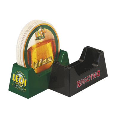 Plastic beermats holder