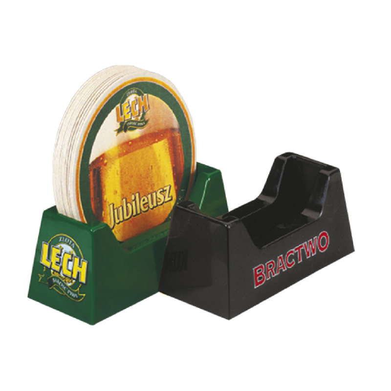 Plastic beermats holder