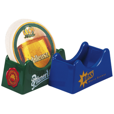 Plastic beer mat holder