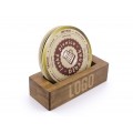 Wooden beermat holder