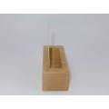 Wooden beermat holder